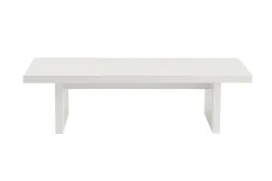 Tavolino da salotto rettangolare bianco 110x45x41h cm - Amarantha