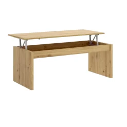 Tavolino da salotto rettangolare rovere nodi 105x45x55h cm - Aspra