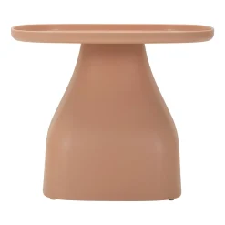 Tavolino da Salotto Rosa Adatto per Indoor/outdoor Angoli Arrotondati Forma Rettangolare 48x48x38h cm, Colore Ripiano Rosa - Inhamb