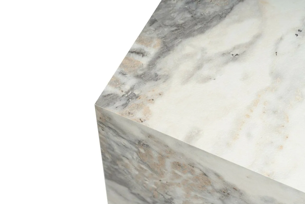 Tavolino salotto cubico marmo 45x45x50h cm - Imogen