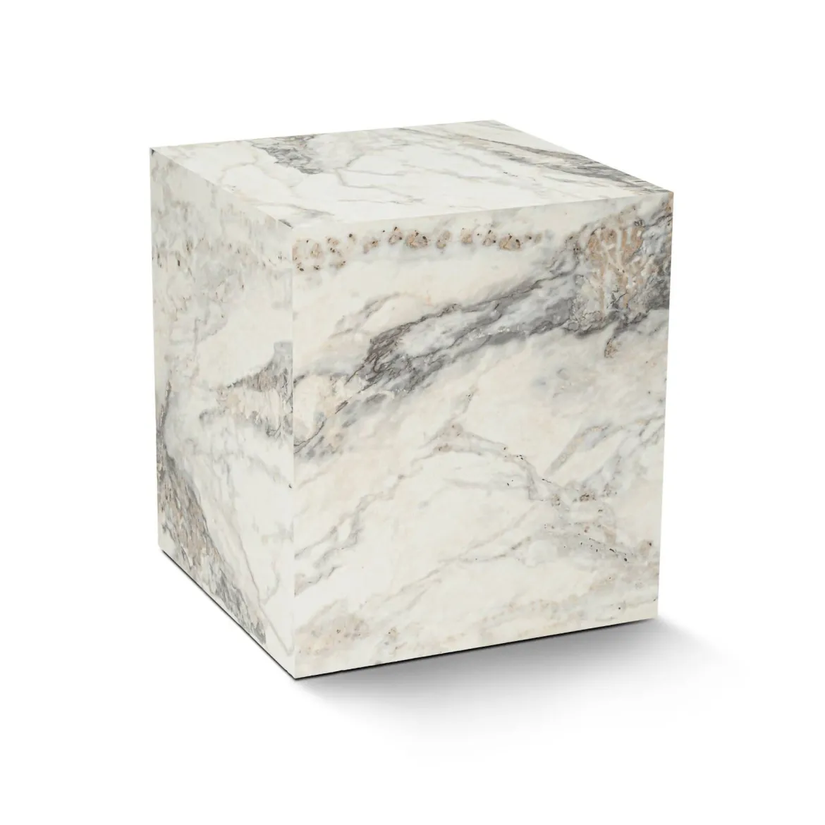 Tavolino salotto cubico marmo 45x45x50h cm - Imogen