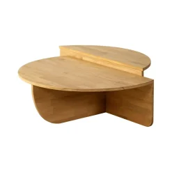 Tavolino salotto irregolare quercia 90x60x35h cm - Azim