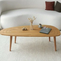 Tavolino salotto ovale rovere 115x50x38h cm - Eugenia
