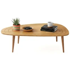 Tavolino salotto ovale rovere 115x50x38h cm - Eugenia