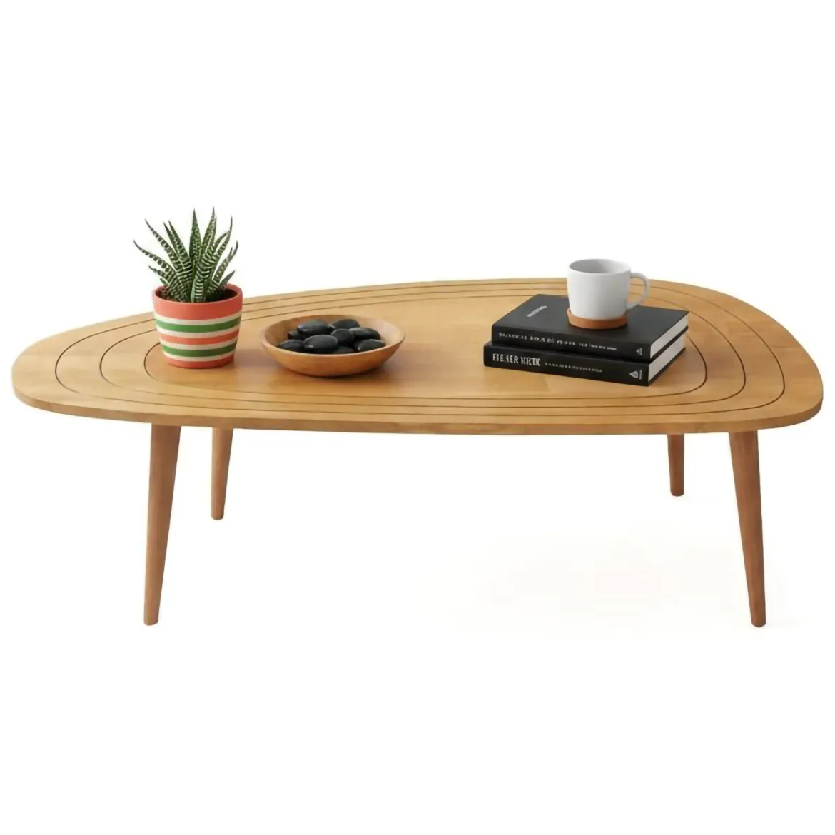 Tavolino salotto ovale rovere 115x50x38h cm - Eugenia