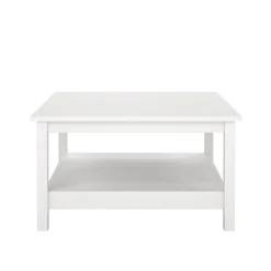 Tavolino salotto quadrato bianco 81x81x45h cm - Casato