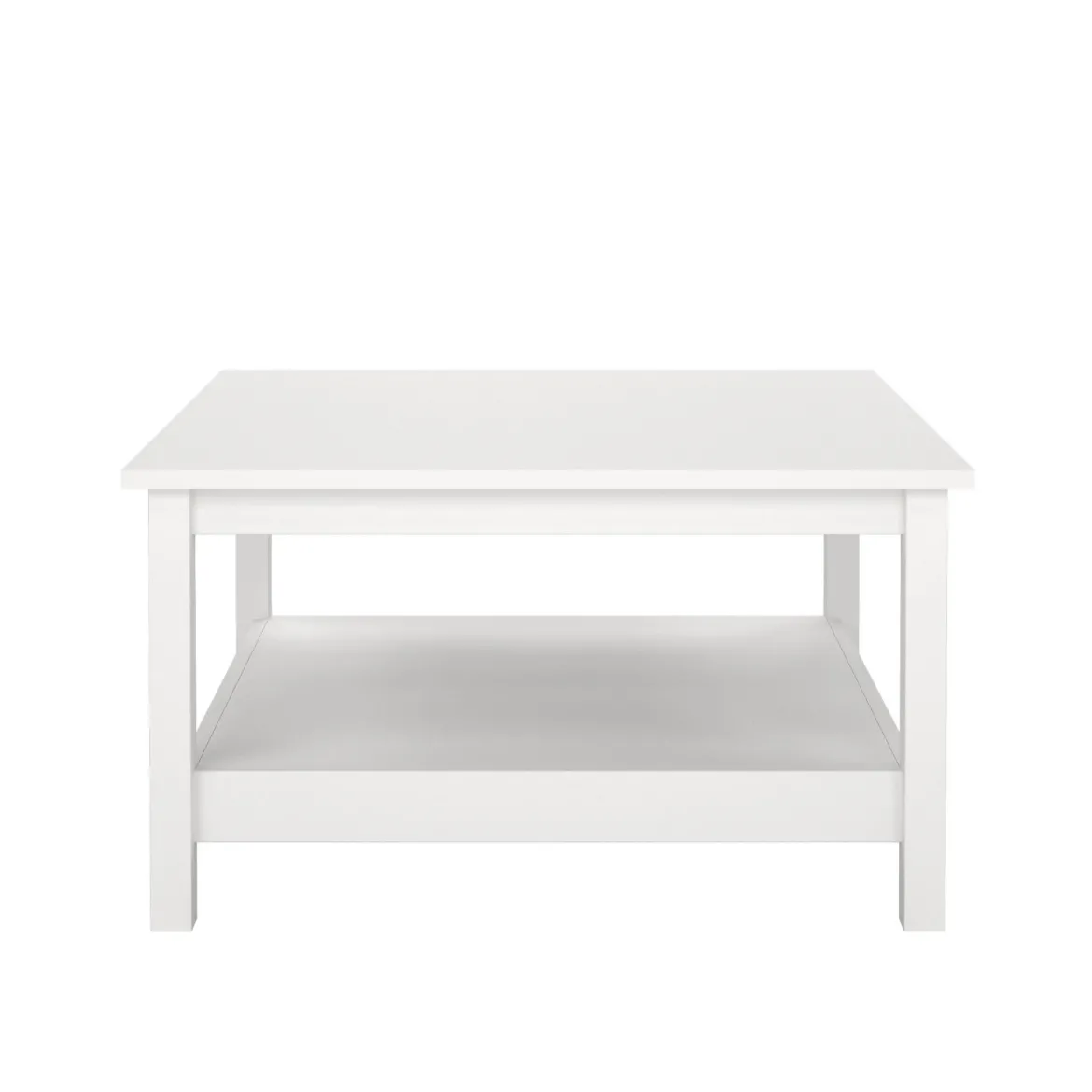 Tavolino salotto quadrato bianco 81x81x45h cm - Casato