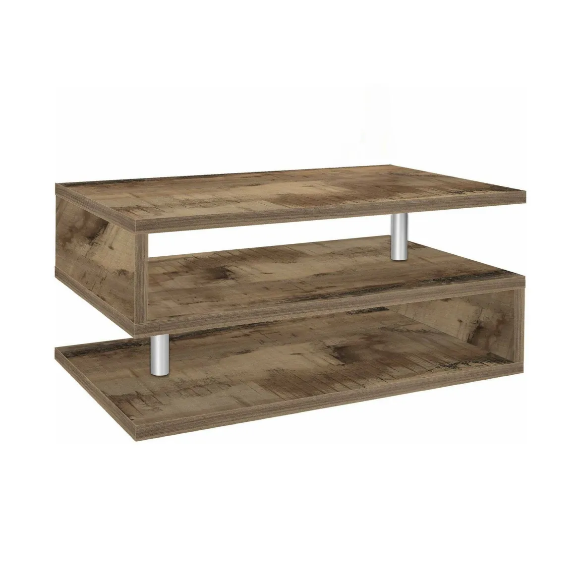 Tavolino salotto rettangolare acero 90x55x41h cm - Natalia