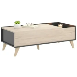 Tavolino salotto rettangolare ardesia 100x55x42h cm - Iside