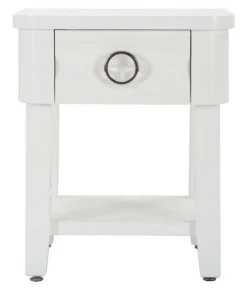 Tavolino salotto rettangolare bianco 55x55x41h cm - Chanthu