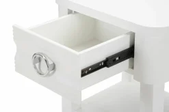 Tavolino salotto rettangolare bianco 55x55x41h cm - Chanthu