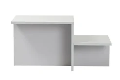 Tavolino salotto rettangolare grigio cenere 100x43x50h cm - Almo