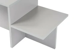 Tavolino salotto rettangolare grigio cenere 100x43x50h cm - Almo