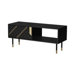 Tavolino salotto rettangolare noce 85x60x40h cm - Aprica