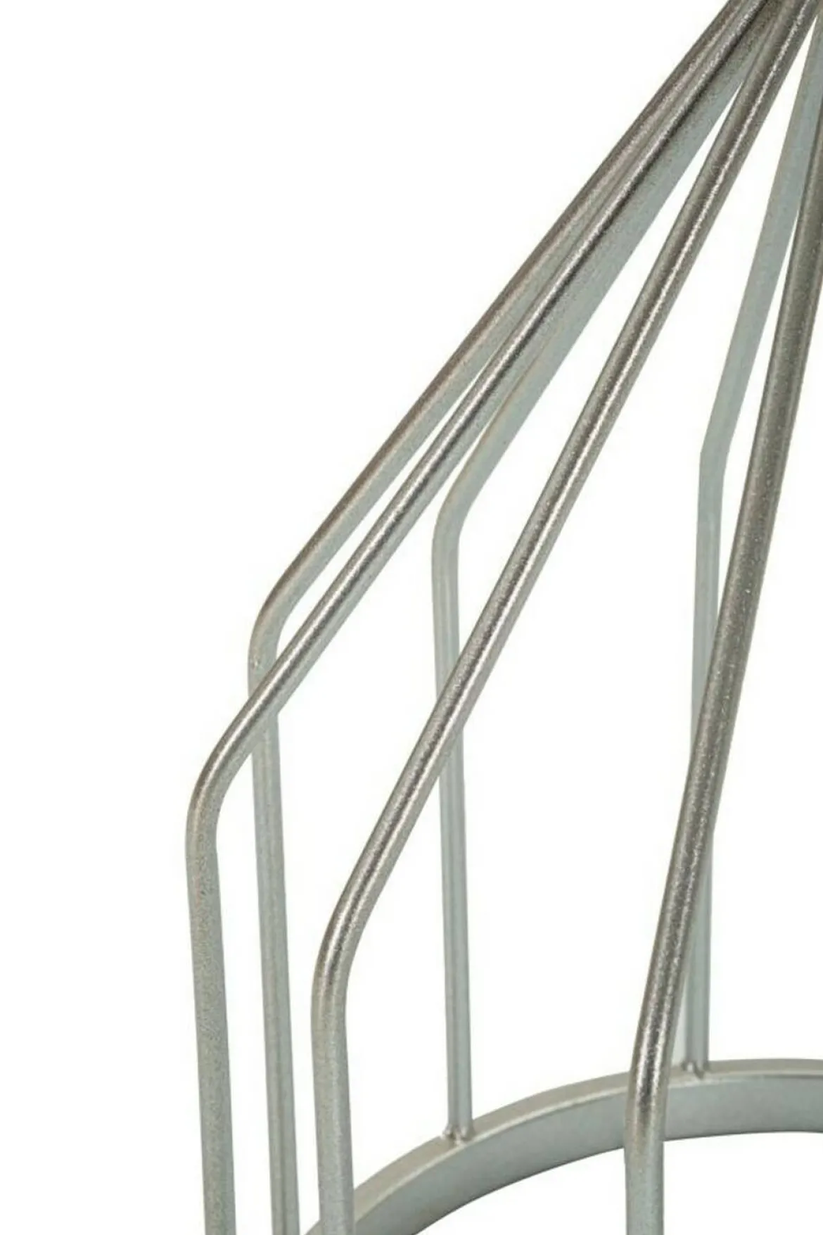 Tavolino salotto rotondo argento 37x37x58h cm - Calepio