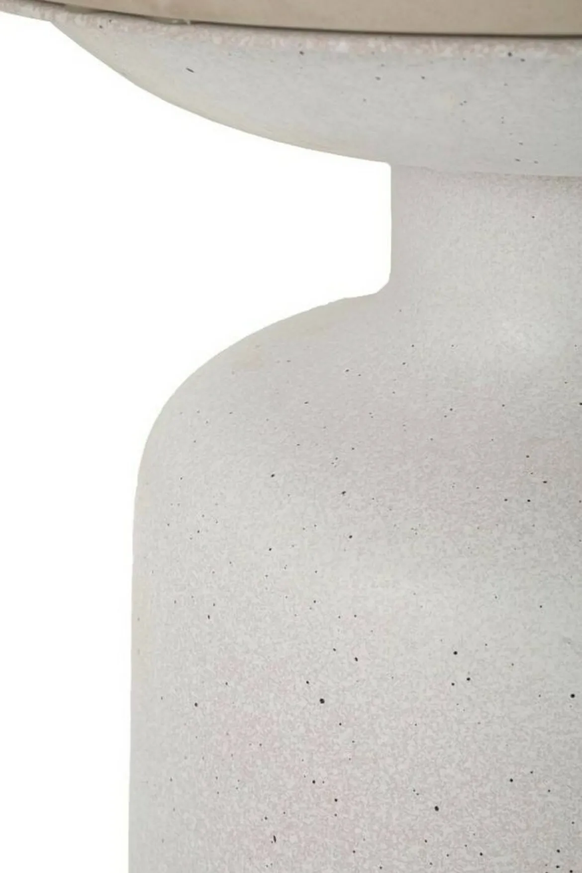 Tavolino salotto rotondo bianco 40x40x47h cm - Farfa