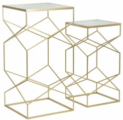 Tavolino soggiorno quadrato quercia 72x72x40h cm - Pieve