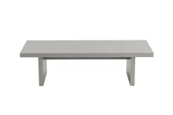 Tavolino soggiorno rettangolare grigio 110x45x41h cm - Amarantha