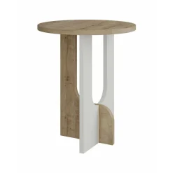Tavolino soggiorno rettangolare tortora e fume 80x80x40h cm modulare - Nuummite