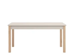 Tavolo Allungabile Beige Marrone Rovere 8 Posti Allungabile 160x80x77h cm, - Bulzi