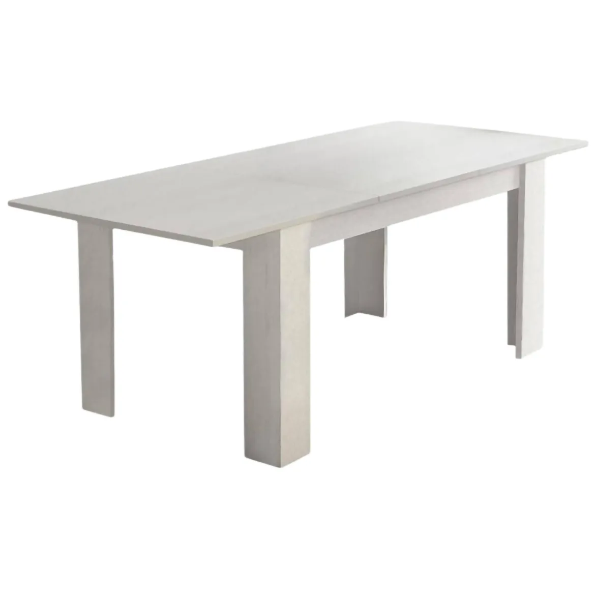 Tavolo allungabile classico 8-10 posti 160/220x88cm bianco - Artino