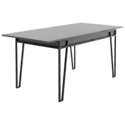 Tavolo allungabile elegante 6-8 posti 170x80cm antracite - Terralba