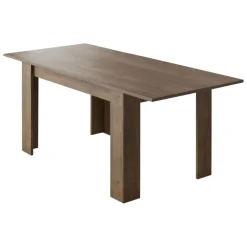 Tavolo Allungabile Marrone Noce Allungabile Meccanismo Estensione Allunga Centrale 200x90x75h cm, Lunghezza Massima 200 cm - Marene