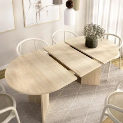 Tavolo Allungabile Marrone Rovere 6 Posti Allungabile 90x140x76h cm, - Espanola