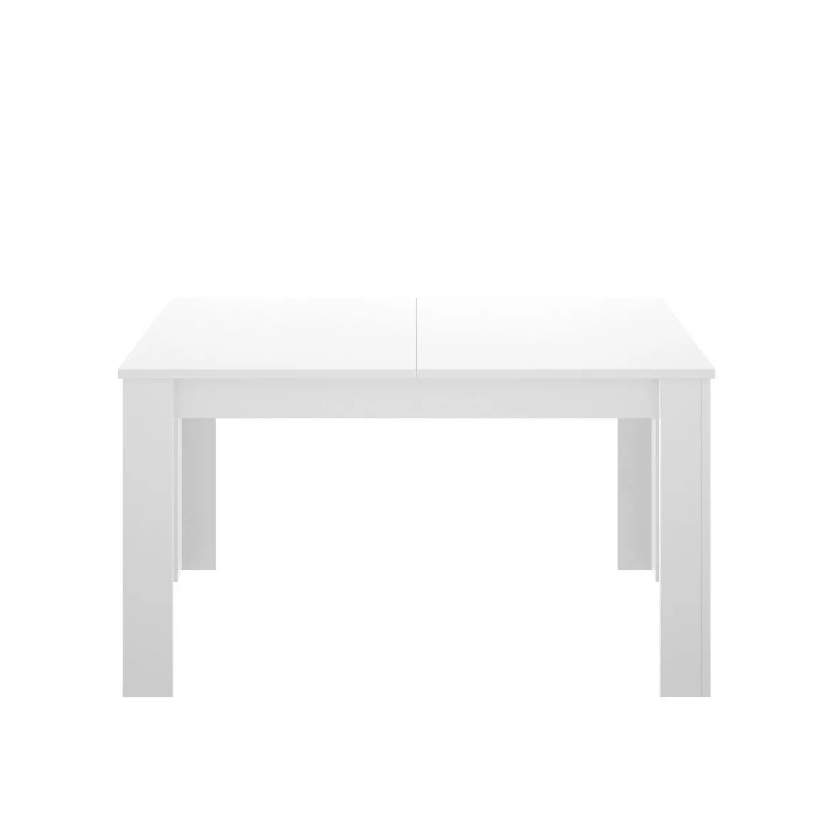 Tavolo allungabile moderno 6-8 posti 140/190x90cm bianco lucido - Dencio