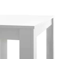 Tavolo allungabile moderno 6-8 posti 140/190x90cm bianco lucido - Dencio