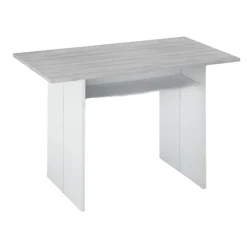 Tavolo allungabile 2-4 posti 120x35cm bianco e cemento - Arila