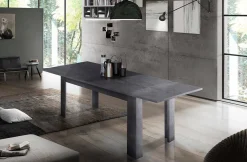 Tavolo allungabile 6-8 posti 120/170x90cm ardesia - Avatar