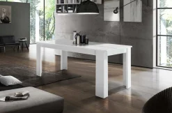 Tavolo allungabile 6-8 posti 120/170x90cm bianco lucido - Avatar