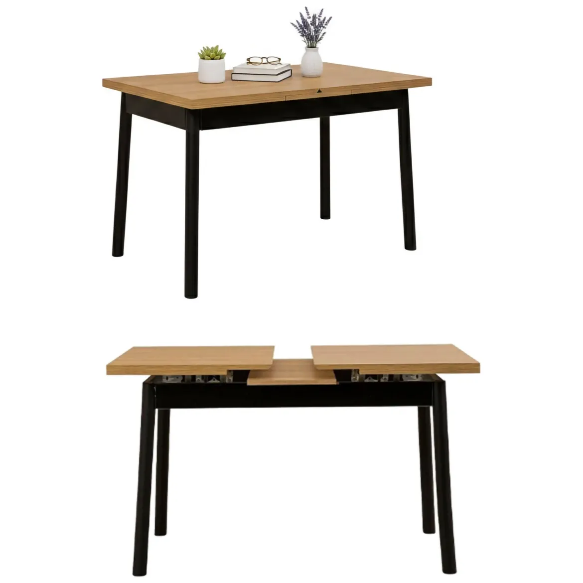 Tavolo allungabile 6-8 posti 160x90cm legno - Aryal