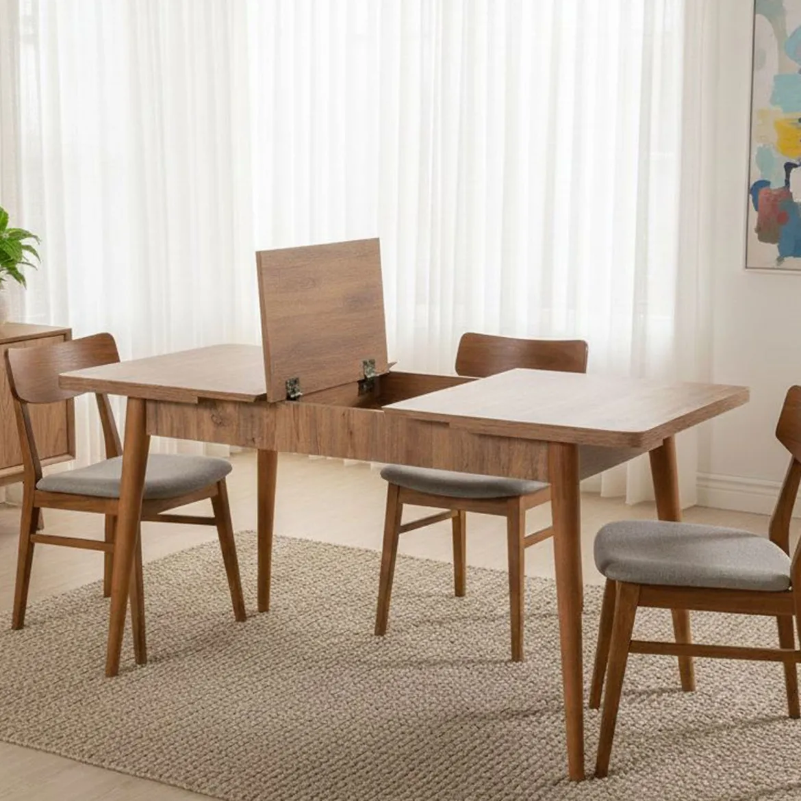 Tavolo allungabile 6-8 posti 165x80cm quercia - Loiano
