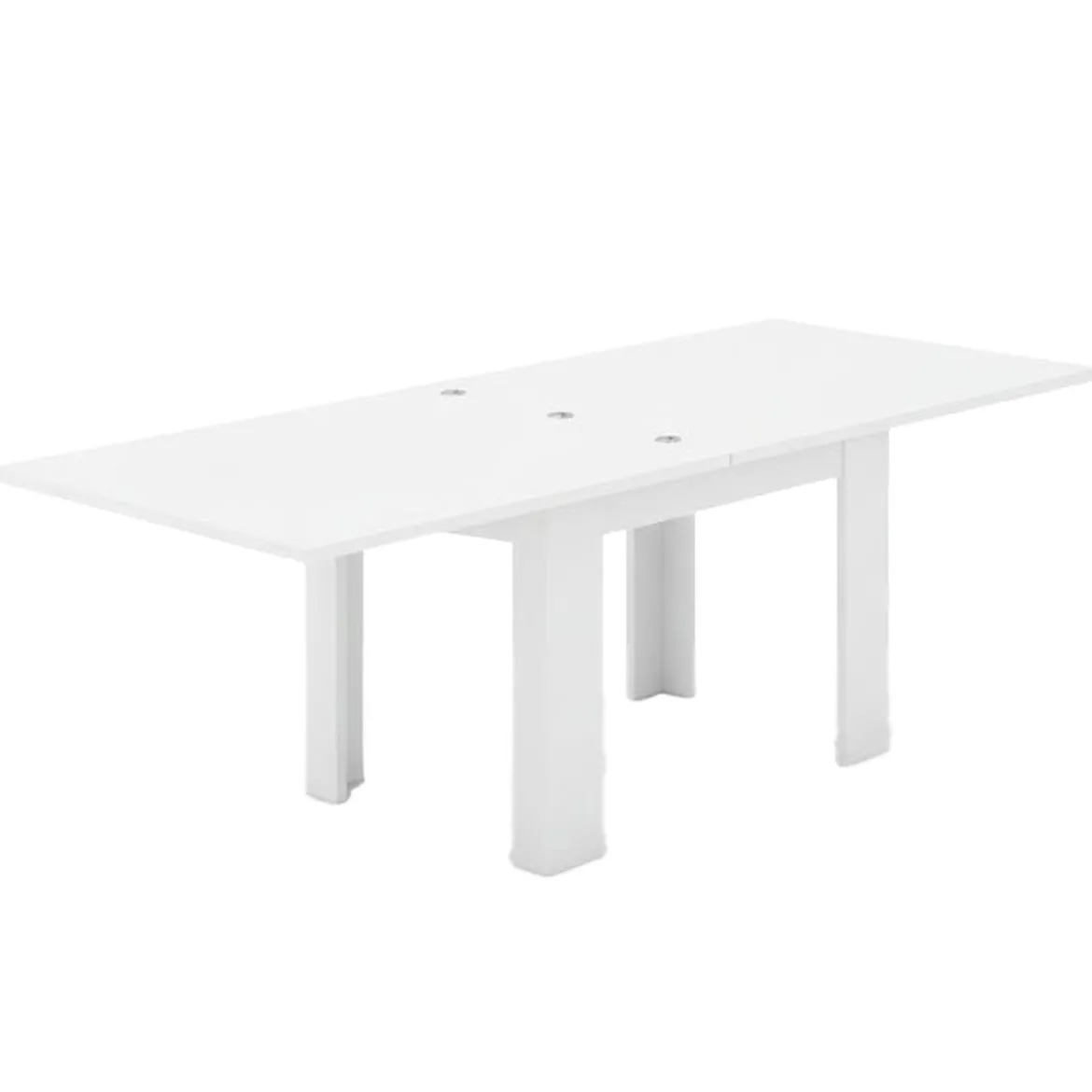Tavolo allungabile 6-8 posti 90x90cm bianco anticato - Airin