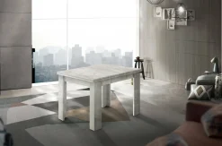 Tavolo allungabile 6-8 posti 90x90cm grigio - Airin