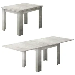 Tavolo allungabile 6-8 posti 90x90cm cemento - Airin