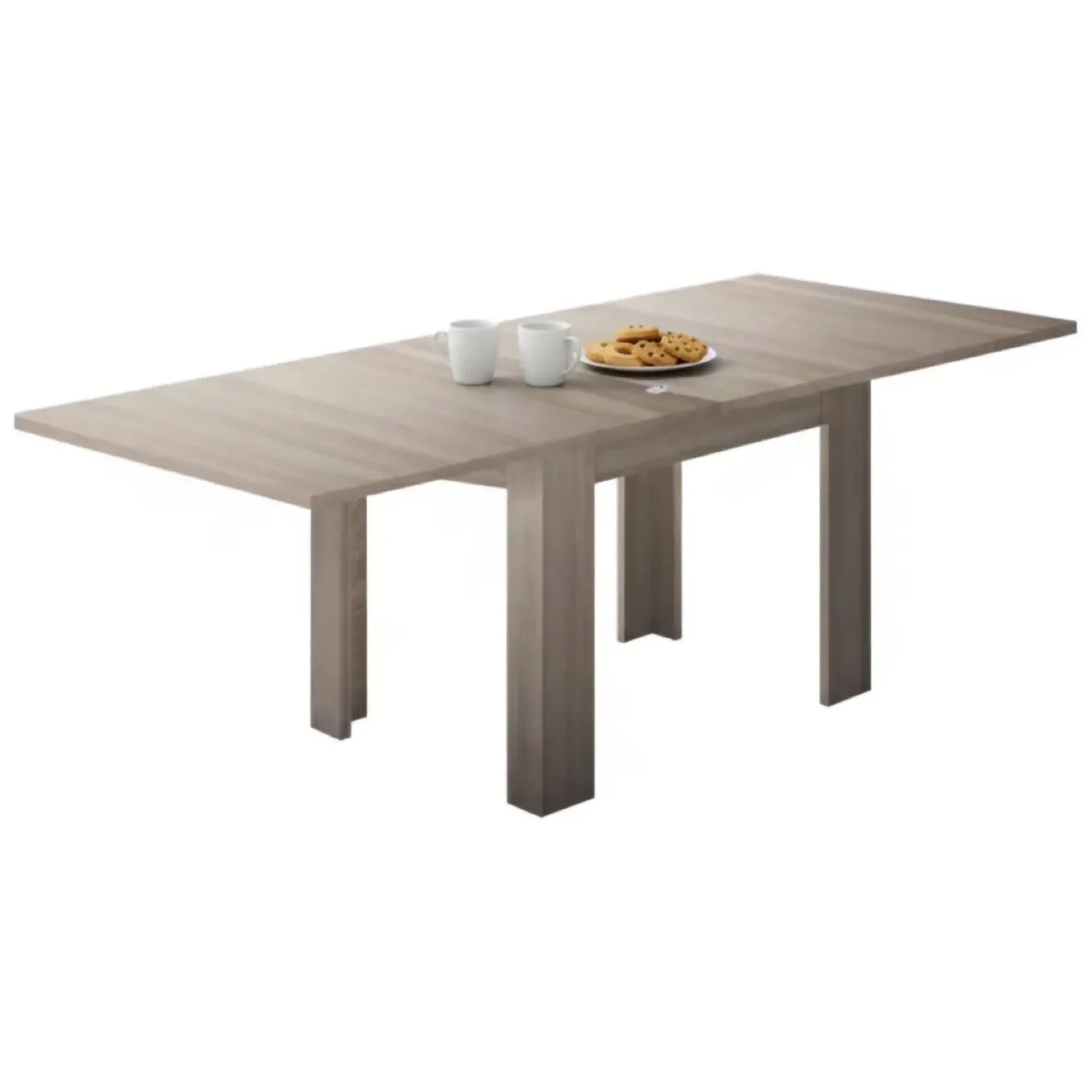 Tavolo allungabile 6-8 posti 90x90cm rovere - Airin