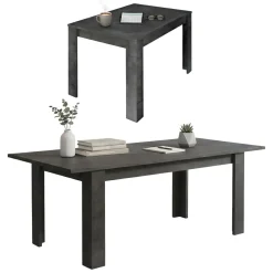 Tavolo allungabile 8-10 posti 137x90cm bianco lucido - Takumi