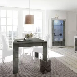 Tavolo allungabile 8-10 posti 137x90cm bianco lucido - Takumi