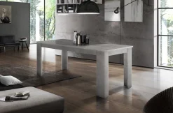 Tavolo allungabile 8-10 posti 140/190x90cm cemento - Arizon