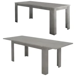 Tavolo allungabile 8-10 posti 140/190x90cm cemento - Arizon