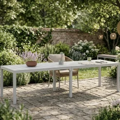 Tavolo da esterno Campana, 292x86 h74 cm, Grigio