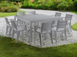 Tavolo da esterno Campana, 292x86 h74 cm, Grigio