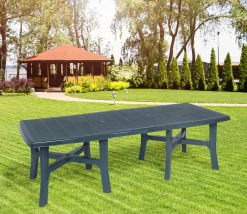 Tavolo da esterno Dhysa, 160x90h72 cm, Verde