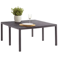 Tavolo da Esterno Marrone 12 Posti Meccanismo Estensione Multiposizione 292x86x74h cm, Impermeabile - Campana