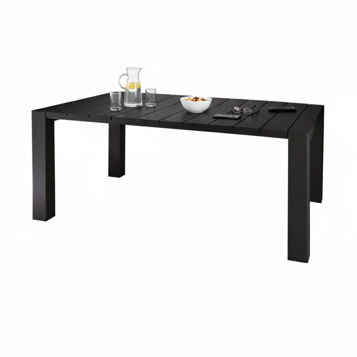 Tavolo da esterno 10 posti 160x98cm antracite - Magelang