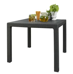 Tavolo da esterno 4 posti 95x95cm antracite - Terrace