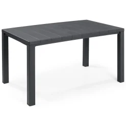 Tavolo da esterno 6 posti 147x90cm antracite - Listowel